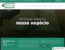 Tablet Screenshot of cobrance.com.br